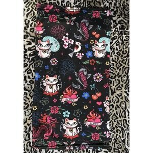 Original Miss Fluff Neck Gator Ski Snowboard Mask ! Tattoo Cats Koi